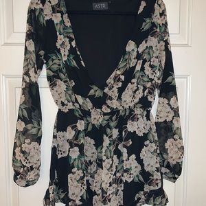 ASTR floral romper